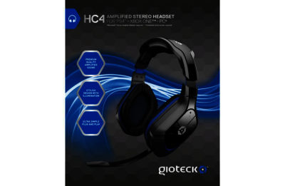 Gioteck HC4 Wired Stereo Gaming Headset for PS4. Gioteck HC4 Wired Stereo Gaming Headset for PS4.